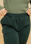 Rumi Fleece Corduroy Flare Pant - Empress Green