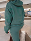 Baddies Oversized Plush Hoodie - Mint Cream