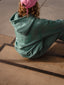 Baddies Oversized Plush Hoodie - Mint Cream