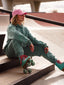 Baddies Plush Sweatpants - Mint Cream