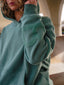 Baddies Oversized Plush Hoodie - Mint Cream
