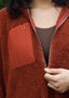 Preorder: Slouchy Sienna Sherpa Jacket Full Zip - Amber