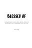 Blessed AF: 90 Day Guided Journal (New & Improved 2025 Edition) - Hardback