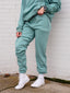 Preorder: Baddies Plush Sweatpants - Mint Cream